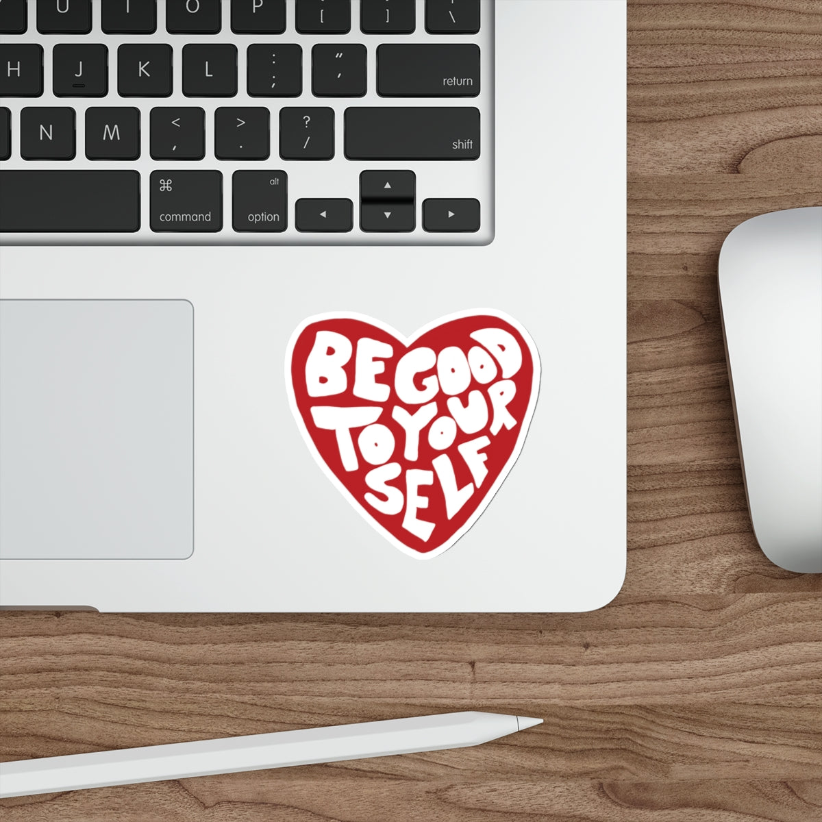 'BE GOOD TO YOURSELF' HEART STICKER