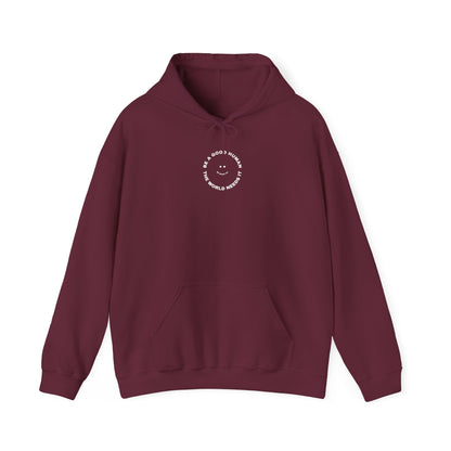 'THE WORLD NEEDS IT' CIRCLE HOODIE