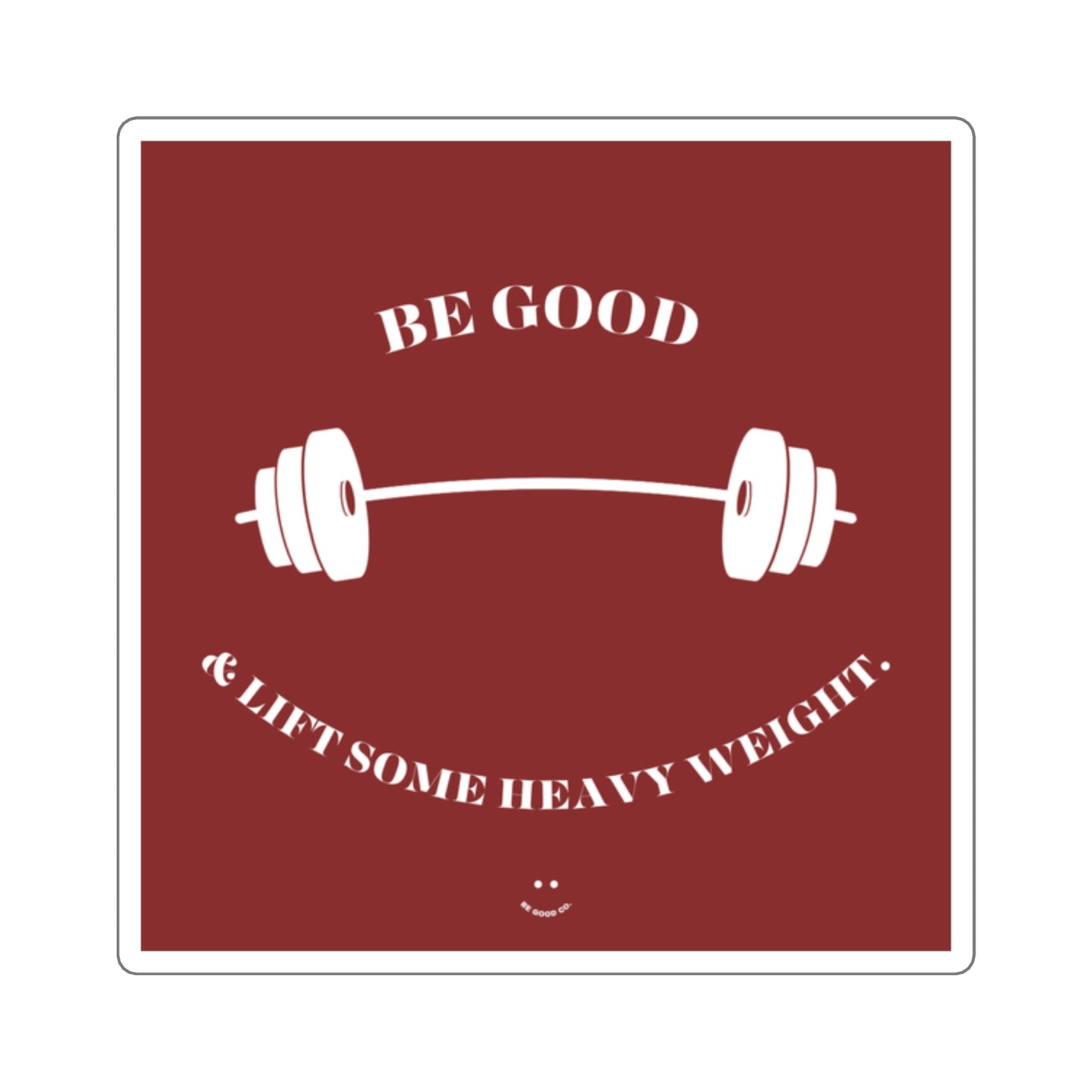 ‘LIFT SOME HEAVY WEIGHT’ STICKERS (SOFT RED)