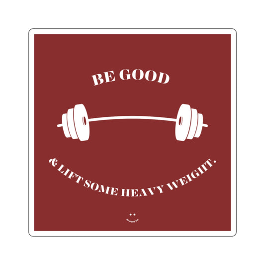 ‘LIFT SOME HEAVY WEIGHT’ STICKERS (SOFT RED)