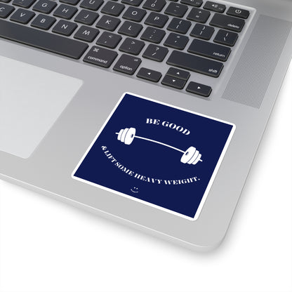 ‘LIFT SOME HEAVY WEIGHT’ STICKERS (CLASSIC BLUE)